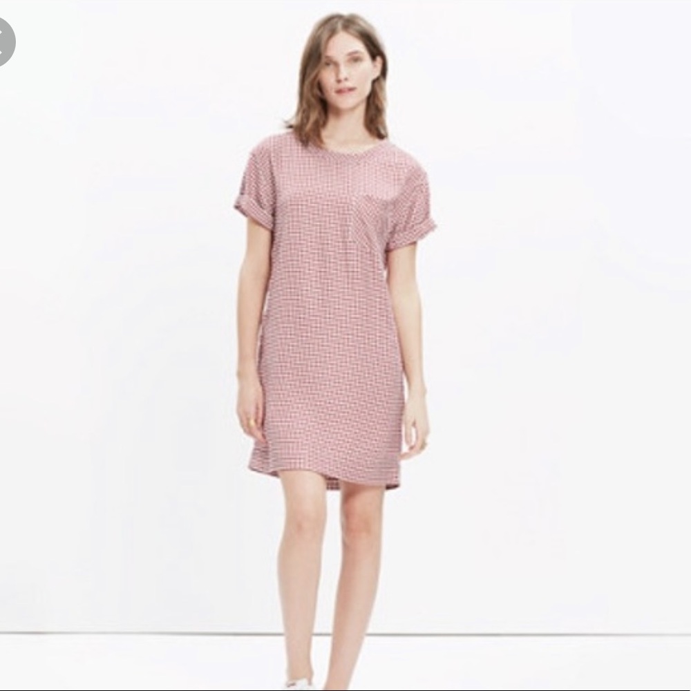 Madewell Filmscore Gingham Shiftdress